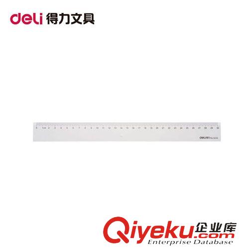 桌面辦公文具② zp得力6230塑料直尺30cm厘米繪圖制圖工具學(xué)生必備透明文具尺子