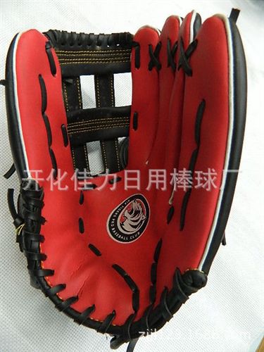 棒球手套 棒球手套11.5‘禮品贈(zèng)品練習(xí)手套 環(huán)保 彩色PVC內(nèi)野外野 熱銷全球原始圖片3