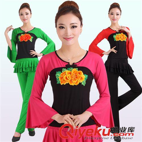 舞蹈服 廠家直銷新款 廣場舞蹈服裝 套裝 舞蹈裙褲庫 單舞褲舞蹈表演套裝