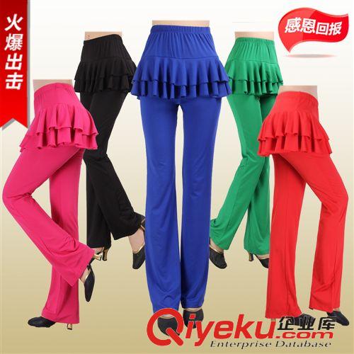舞蹈服 廠家直銷新款 廣場舞蹈服裝 套裝 舞蹈裙褲庫 單舞褲舞蹈表演套裝原始圖片2