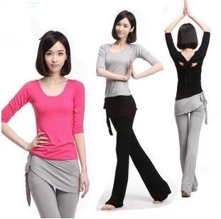 瑜伽服 Y-01 瑜伽服 莫代爾韓版修身瑜伽服三件套奘 舞蹈健身服套奘