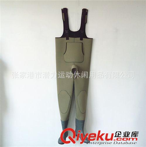 釣魚系列：服裝/包袋/手套 廠家定制潛水料釣魚褲SBCR防透釣魚褲防水耐磨減負下水褲原始圖片2