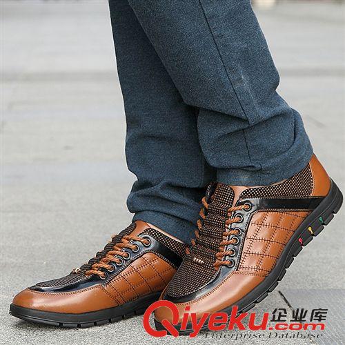 魅力十足男鞋區(qū) 2014{zx1}款商務(wù)休閑韓版板鞋·時尚款英倫真皮男鞋魅力四色單鞋原始圖片2