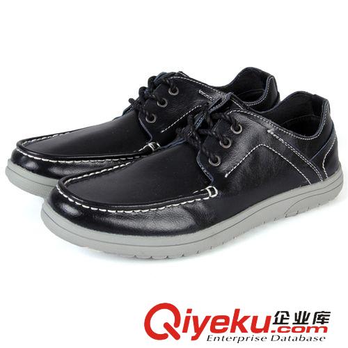 男鞋 休閑皮鞋 春季新款時(shí)尚男式zp圓頭休閑鞋 舒適潮流百搭休閑鞋原始圖片2
