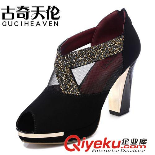 網(wǎng)紗鞋 百年紀(jì)念 1027 魚嘴高跟鞋鞋 網(wǎng)紗女鞋 水鉆女鞋子原始圖片3