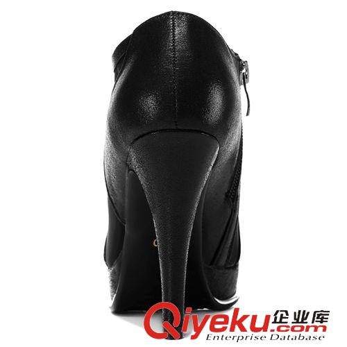 網(wǎng)紗鞋 古奇天倫 8203 魚嘴網(wǎng)紗鞋皮涼鞋 細跟高跟鞋 時尚低幫女鞋子原始圖片3