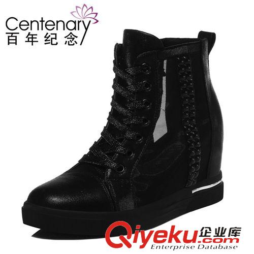 網(wǎng)紗鞋 百年紀念 1008 網(wǎng)紗平底女鞋 時尚高幫鞋子 休閑女鞋子原始圖片2