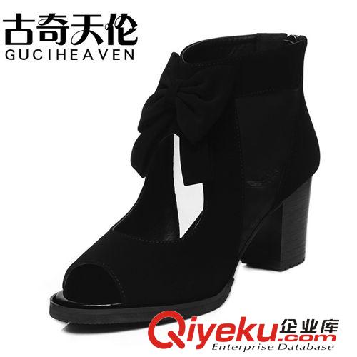 網(wǎng)紗鞋 古奇天倫 8167 魚(yú)嘴網(wǎng)紗女鞋 蝴蝶結(jié)高跟鞋 粗女鞋子原始圖片3
