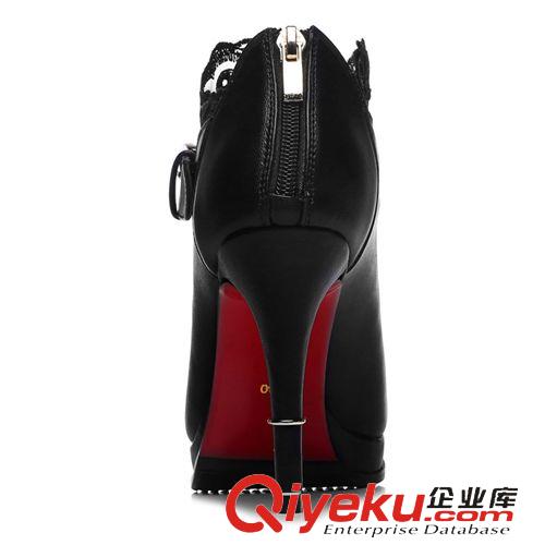 網(wǎng)紗鞋 百年紀(jì)念 1010 蕾絲網(wǎng)紗鞋 細(xì)跟高跟鞋 優(yōu)雅金屬扣女鞋子原始圖片3