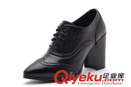莫蕾蔻蕾 2015春季新品優(yōu)雅尖頭粗跟鞋女鞋時(shí)尚休閑鞋單鞋D70-3原始圖片3