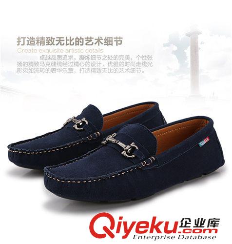 單鞋 爆款熱銷休閑豆豆鞋男士皮鞋英倫時(shí)尚潮流 春季新款男鞋廠家直銷原始圖片2
