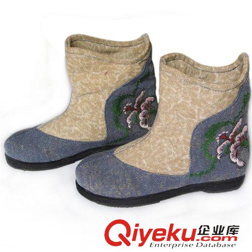 女鞋專區 2015新款女靴秋季女鞋短靴女春秋靴子馬丁靴女繡花鞋女式單靴布鞋
