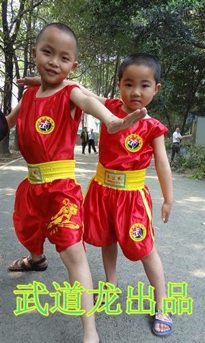 拳擊 【武道龍散打服】刺繡緞面gd涼爽拳擊服泰拳武術(shù)表演服廠家廠價(jià)原始圖片2