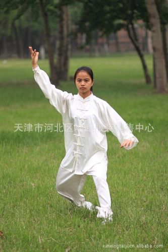 彈力絲太極服 唯武武術服裝廠慶店12周年熱賣高級彈力仿真絲太極服,武術服，原始圖片3