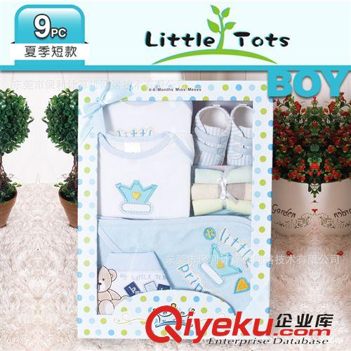 Little Tots（現(xiàn)貨） 換包裝禮盒套裝9件裝短袖（寶寶套裝 童裝批發(fā)零售)G12050短袖