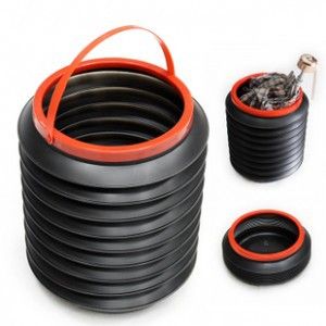汽車(chē)用品 車(chē)品熱賣(mài) 0261 11L可折疊釣魚(yú)戶外伸縮水桶(彩盒裝)