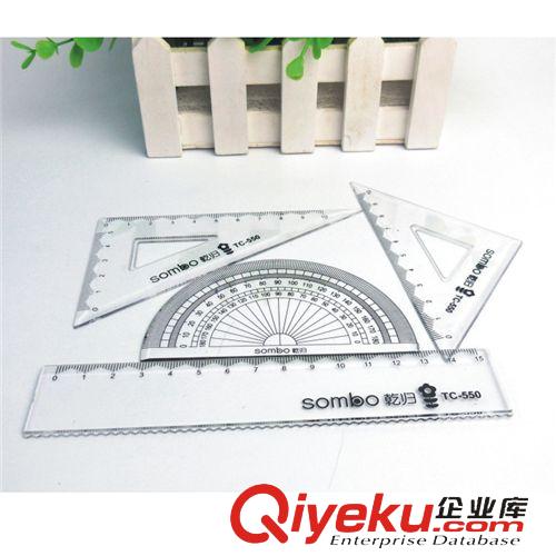 尺子 韓國(guó)可愛學(xué)生套尺TC-550學(xué)生繪圖套尺耐磨損防靜電套尺 套裝原始圖片3