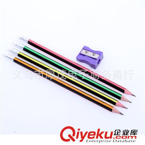 鉛筆 華豐文具 三角形木桿鉛筆 帶橡皮頭 學生獎品 繪畫 HB 送卷筆刀原始圖片2