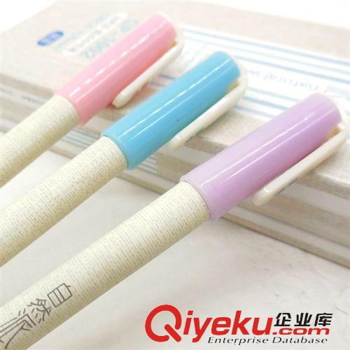 中性筆 華豐 學(xué)生用品 自然派.花絮大容量中性筆 0.38mm全針管簽字筆批發(fā)原始圖片2