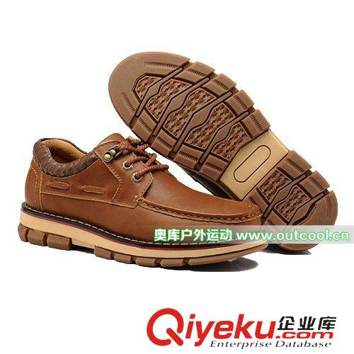 鞋類產(chǎn)品 福建品牌戶外休閑鞋批發(fā)，zp頭層牛皮商務(wù)男鞋開店貨源加盟奧庫(kù)原始圖片2