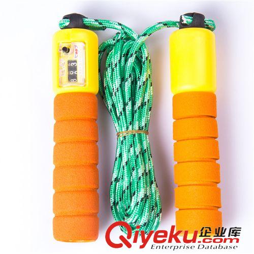 店長推薦 帶海棉套棉膠計(jì)數(shù)跳繩，塑料兒童跳繩原始圖片2