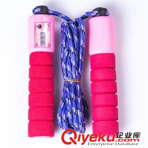 店長推薦 帶海棉套棉膠計(jì)數(shù)跳繩，塑料兒童跳繩原始圖片3