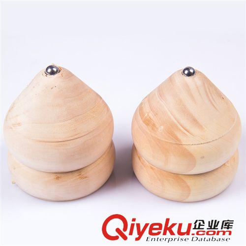 店長(zhǎng)推薦 批發(fā)8公分葫蘆形銀杏木制陀螺，送鞭子 老少皆宜原始圖片3