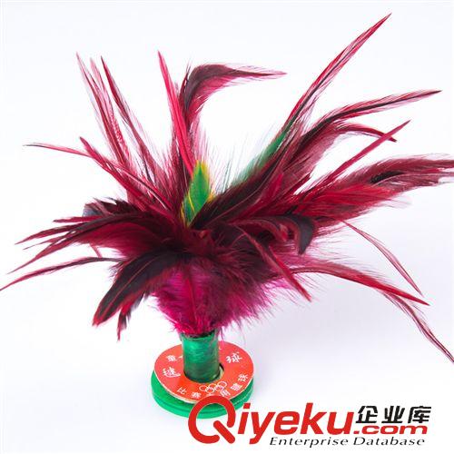 毽子 批發(fā)彩色雞毛毽子，大花毽球，比賽專用