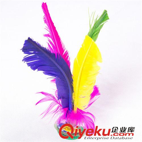 毽子 體育用品 毽子 19cm比賽踺子毽球耐踢牛筋底 彩色毽球毽子批發原始圖片2