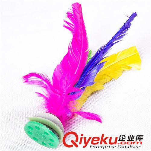 毽子 體育用品 毽子 19cm比賽踺子毽球耐踢牛筋底 彩色毽球毽子批發原始圖片3
