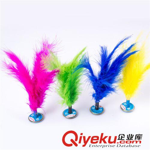 毽子 體育用品 毽子 19cm比賽踺子毽球耐踢牛筋底 彩色毽球毽子批發