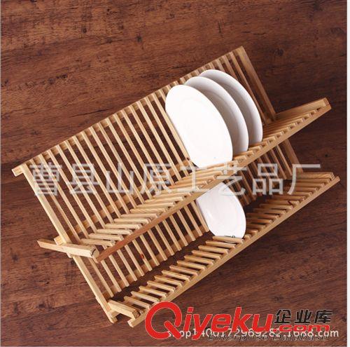 木架系列 家居創(chuàng)意木制品 廚房必備折疊碗架 可定做實木碗架原始圖片2