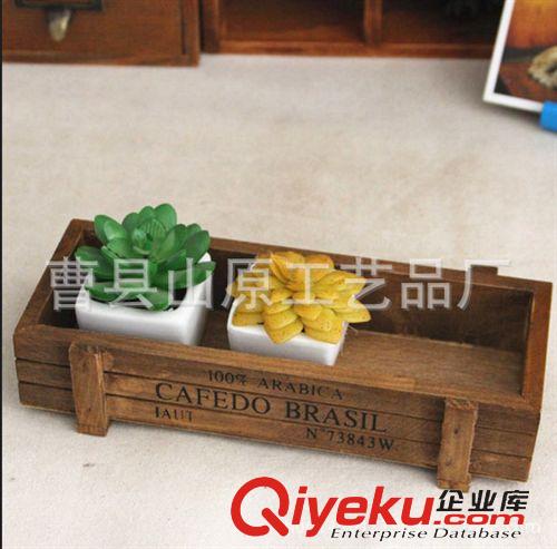 園藝工藝品 家居辦公桌面日系zaka實木環保多肉盆栽盆迷你花盆木質收納盆