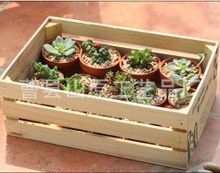 園藝工藝品 家居辦公桌面日系zaka實木環保多肉盆栽盆迷你花盆木質收納盆
