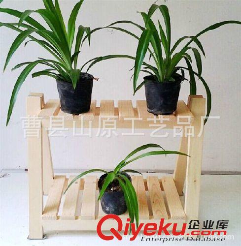 園藝工藝品 2015新款 田園清新花架置物架 可移動實木花架  展示/收納架原始圖片2