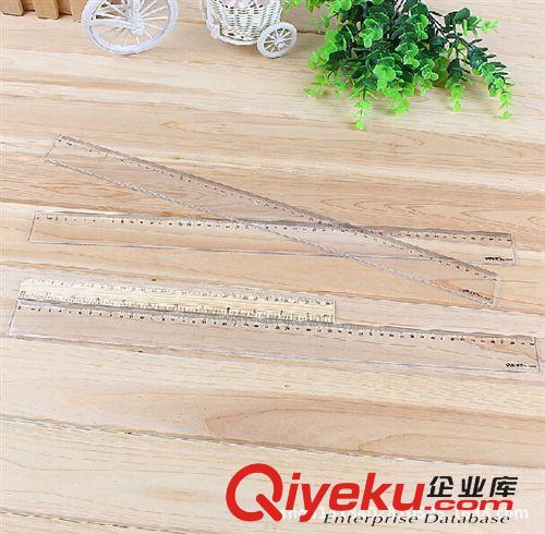 尺子 得力6250直尺 50cm有機(jī)直尺 塑料透明直尺50公分尺子 辦公學(xué)生用原始圖片3