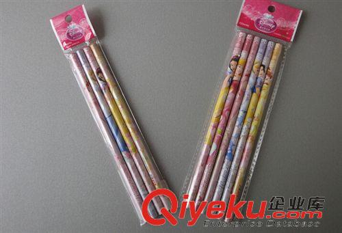 鉛筆 zp迪士尼公主P5102-3圓角沾頂鉛筆 聯(lián)眾米奇6支裝學(xué)生橡皮鉛筆原始圖片2