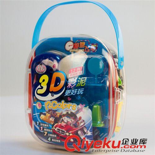 彩泥 智高品牌KK-5035極速飛車3D彩泥12色送模具環保益智玩具廠家直銷原始圖片2