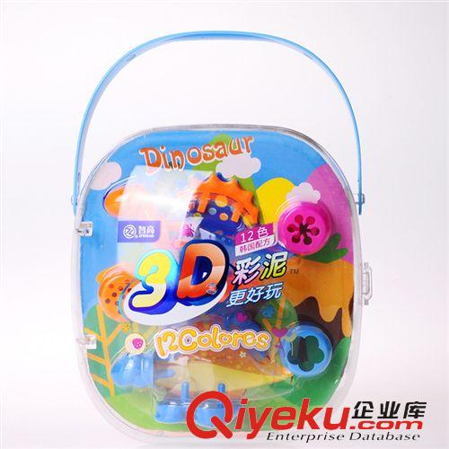 彩泥 智高品牌KK-5035極速飛車3D彩泥12色送模具環保益智玩具廠家直銷