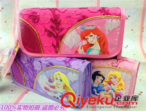 筆袋 zp迪士尼小學(xué)生中學(xué)生聯(lián)眾筆袋迪斯尼公主筆袋文具袋P65006原始圖片2