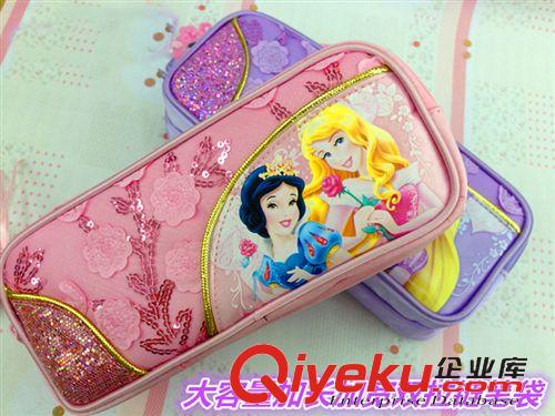 筆袋 zp迪士尼小學(xué)生中學(xué)生聯(lián)眾筆袋迪斯尼公主筆袋文具袋P65006原始圖片3