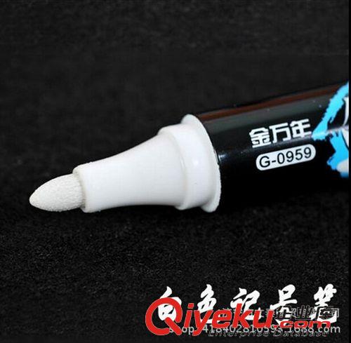 白板筆 金萬年0959白色記號筆 粗頭 大頭筆 油性筆 適用于深色物體表面原始圖片2