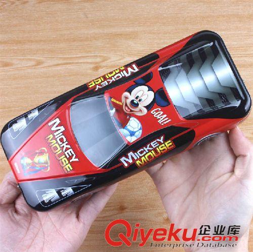 文具盒 zp迪士尼可愛(ài)創(chuàng)意汽車鉛筆盒 DM28043 三層多功能文具鐵盒原始圖片2