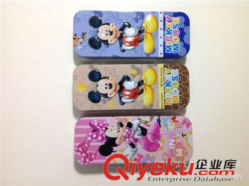 文具盒 聯眾28022 文具盒 筆盒 鉛筆盒 馬口鐵 米奇雙層大容量學生文具原始圖片3