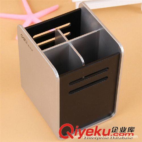 筆筒 得力9137 筆筒 創意時尚筆筒 辦公筆筒 新品方形筆筒 筆座原始圖片2