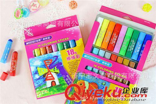 畫筆 馬可MARCO 2500-18色棒棒彩 油畫棒 涂鴉筆 粗桿旋轉(zhuǎn)蠟筆md