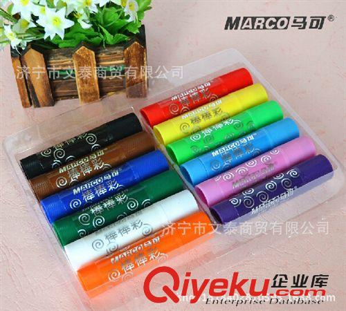 畫筆 馬可MARCO 2500-12色棒棒彩 油畫棒 涂鴉筆 粗桿旋轉蠟筆md