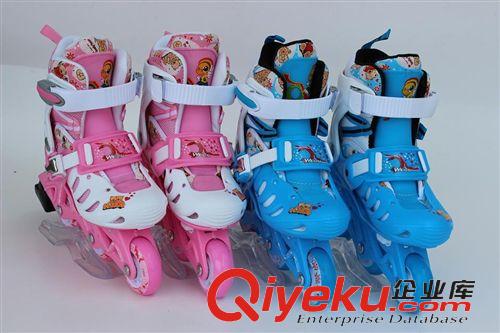 溜冰鞋 專柜品質(zhì) 15年新款兒童QQ熊滑輪鞋套裝  溜冰鞋套裝原始圖片3
