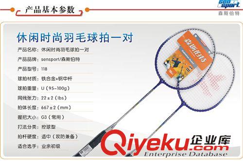 球拍 zp羽毛球拍tj2支裝森斯伯特118超值爆款娛樂情侶羽拍