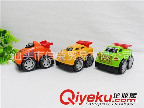 益智玩具 兒童益智類積木 益智積木車 （賽車+警車）原始圖片3